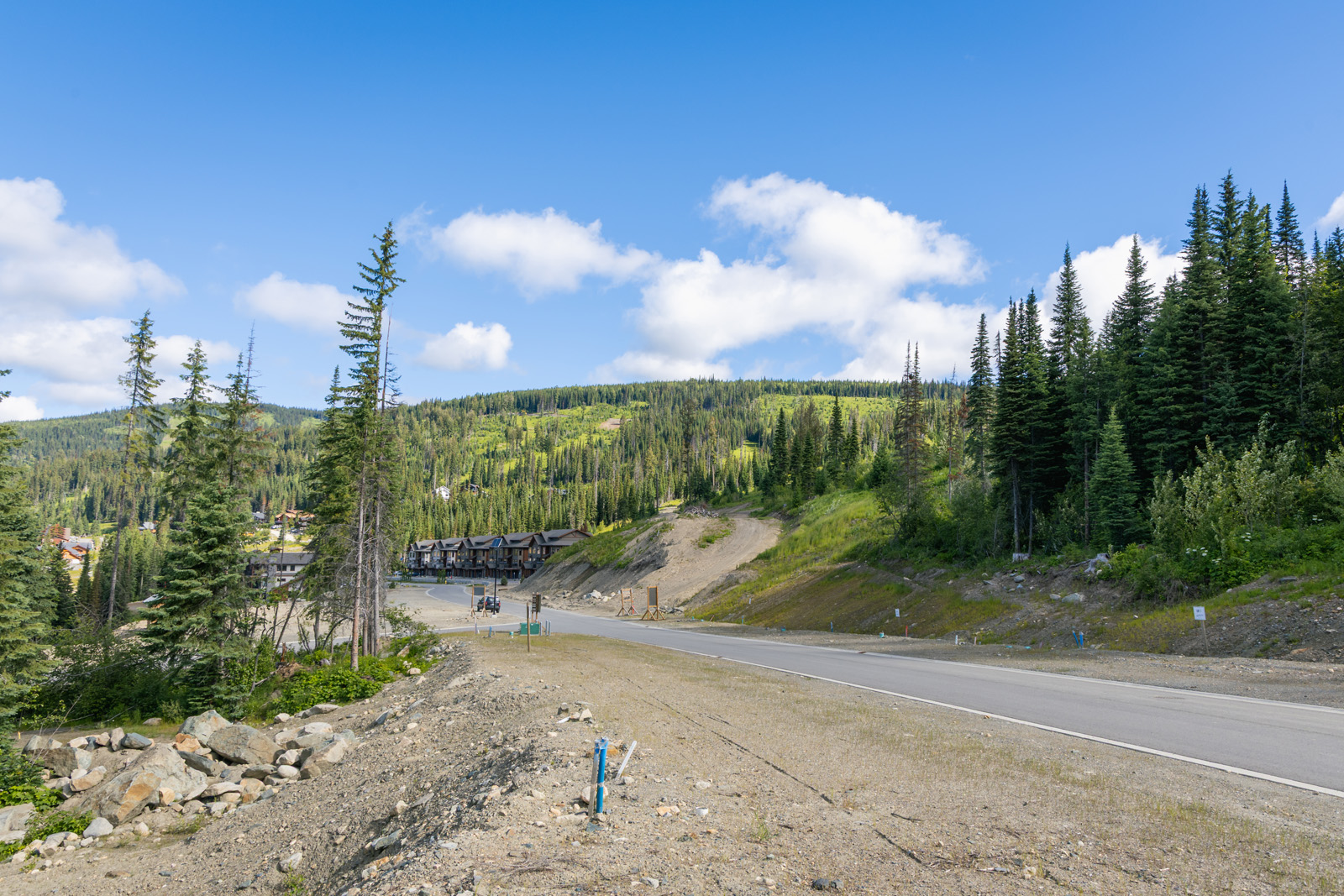 Mountain view from Lot 11 at Alder Estates in Sun Peaks