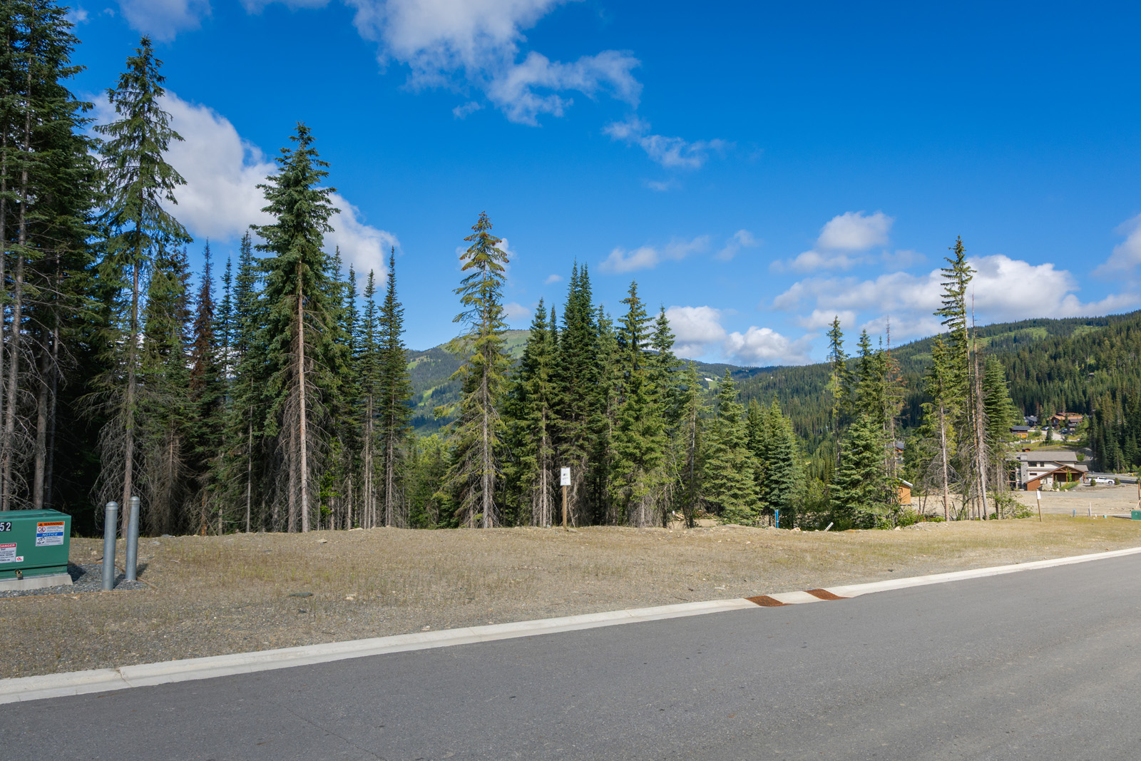 Street view of Lot 11 at Alder Estates in Sun Peaks