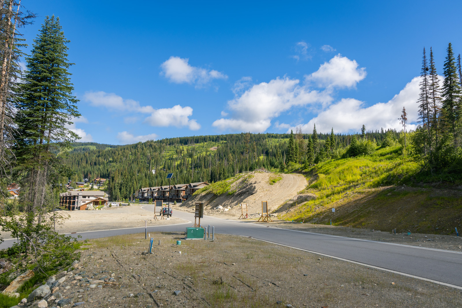 Mountain view from Lot 12 at Alder Estates in Sun Peaks