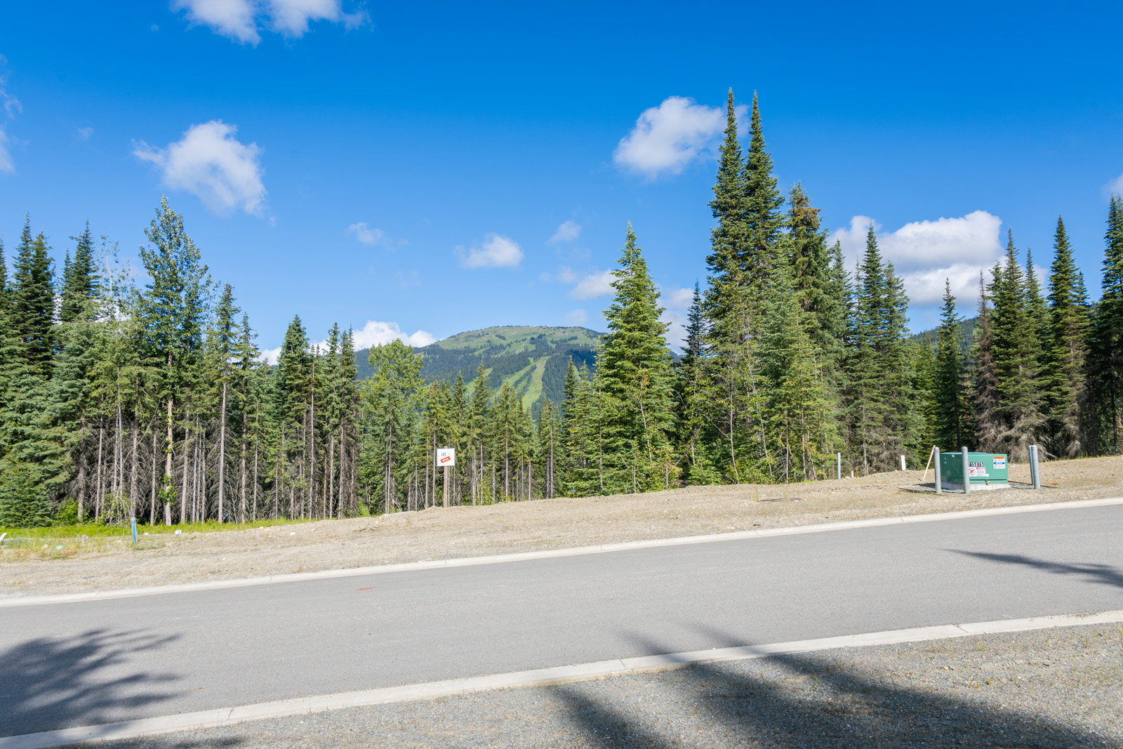 Mountain view from Lot 13 at Alder Estates in Sun Peaks