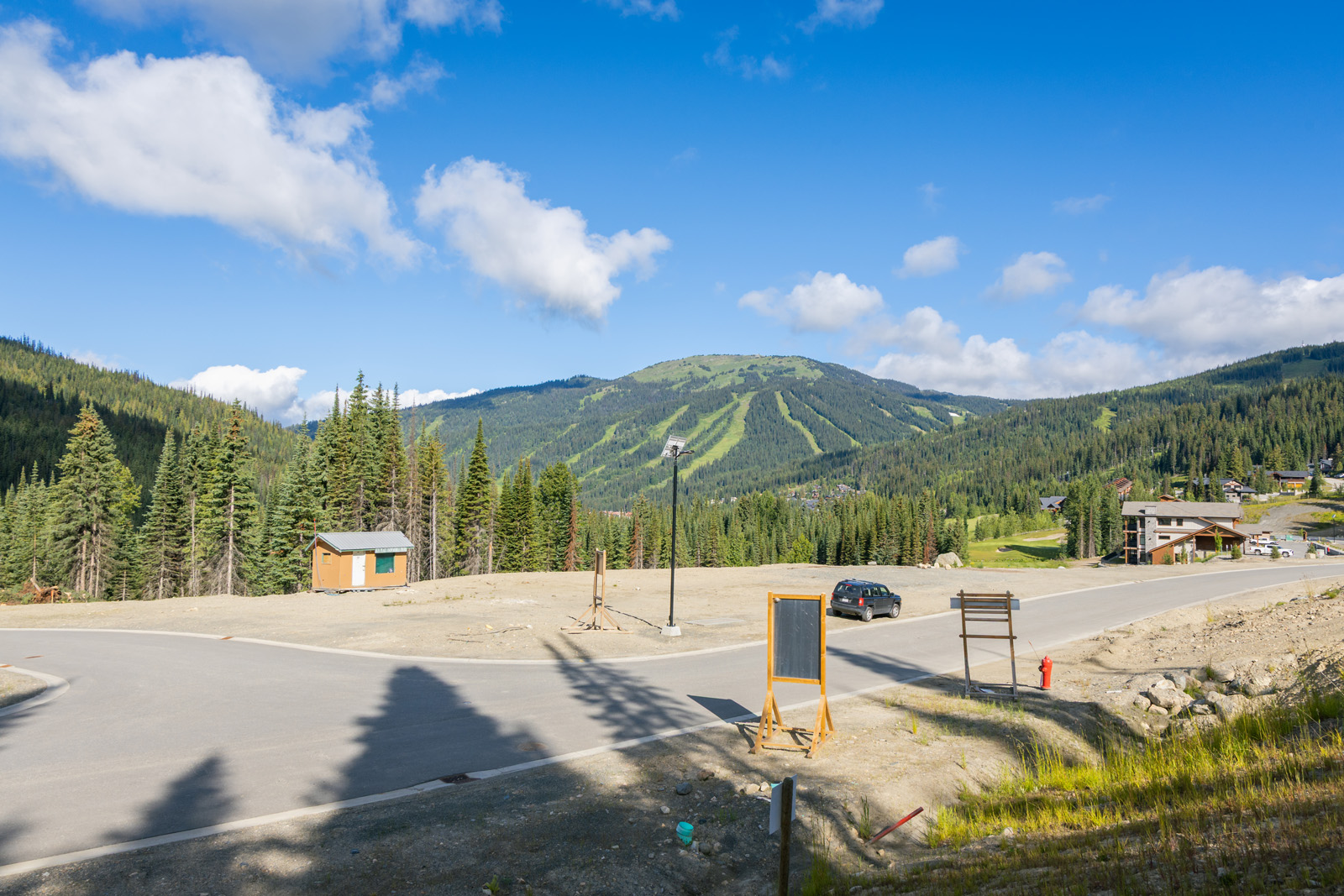 Mountain view from Lot 1 at Alder Estates in Sun Peaks