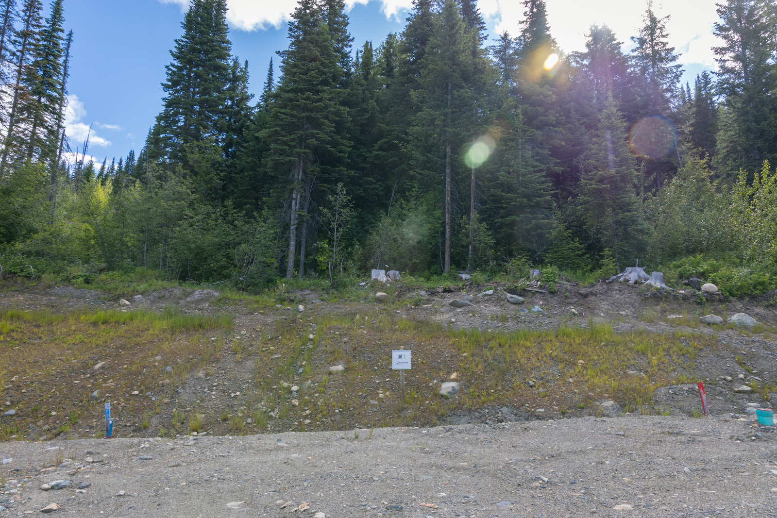 View of Lot 2 at Alder Estates in Sun Peaks