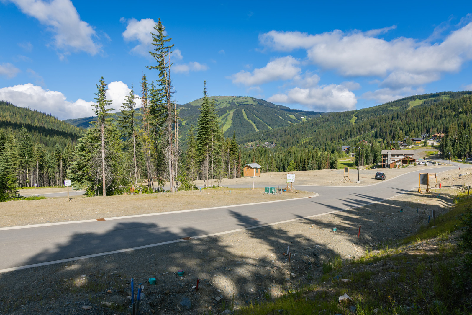 Mountain view from Lot 2 at Alder Estates in Sun Peaks