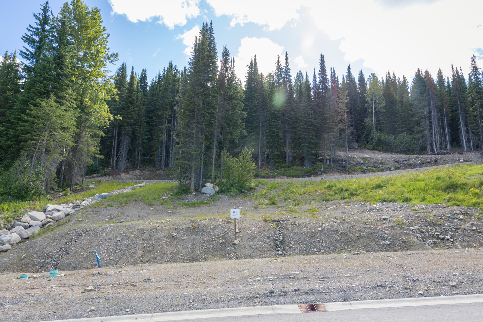 View of Lot 4 at Alder Estates in Sun Peaks