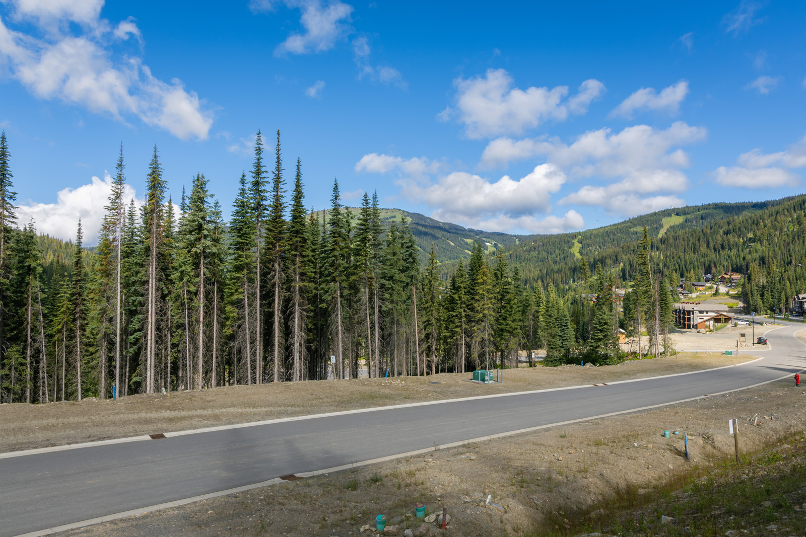 Mountain view from Lot 6 at Alder Estates in Sun Peaks