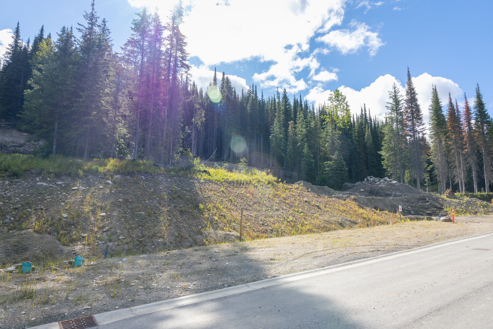 Street view of Lot 6 at Alder Estates in Sun Peaks